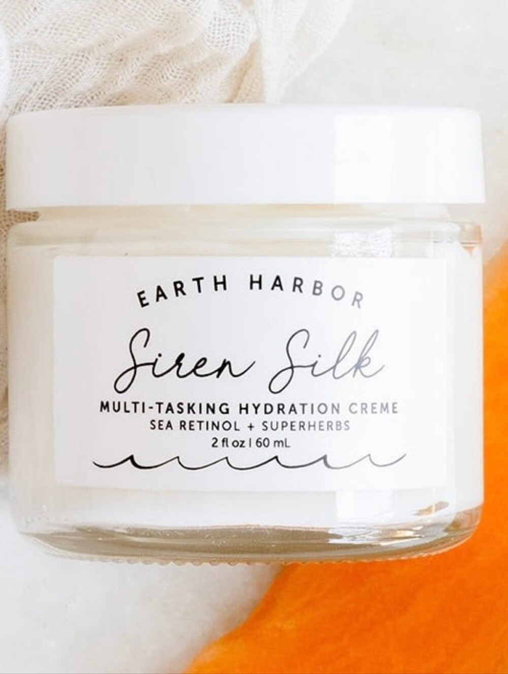 NIB FULL SIZE 2 fl Oz EARTH HARBOR SIREN SILK Bio Retinol Hydration Cream